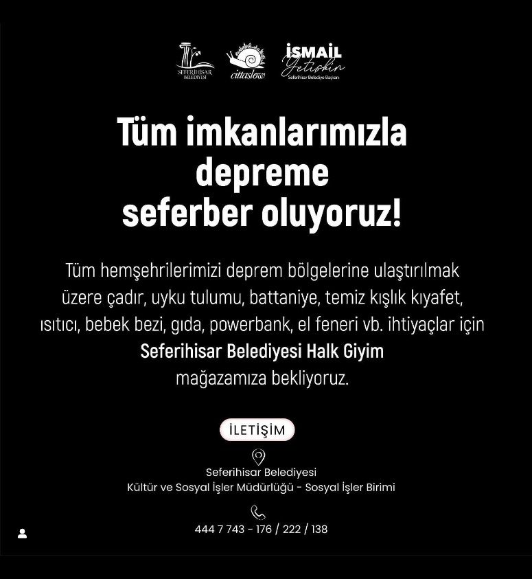 İzmir İli Belediye Yardım Toplama Merkezleri Hakkında