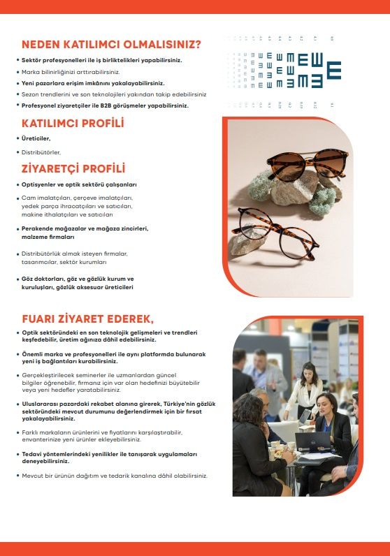 Mesleğimize Yenilikçi Vizyon Kazandırmak Üzere Ulusal Ölçekli Projemiz İçin İzmir Ticaret Odası,İzmir Optisyen ve Gözlükçüler Odası ve İzfaş El ele