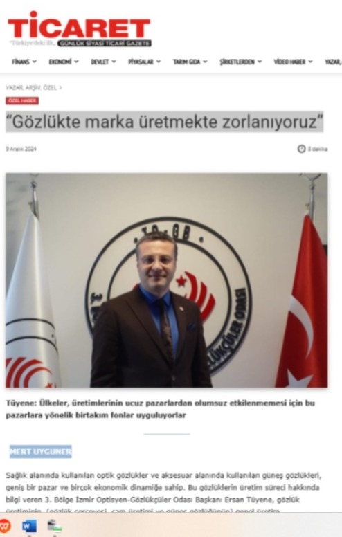 “ Gözlükte Marka Üretmekte Zorlanıyoruz ”